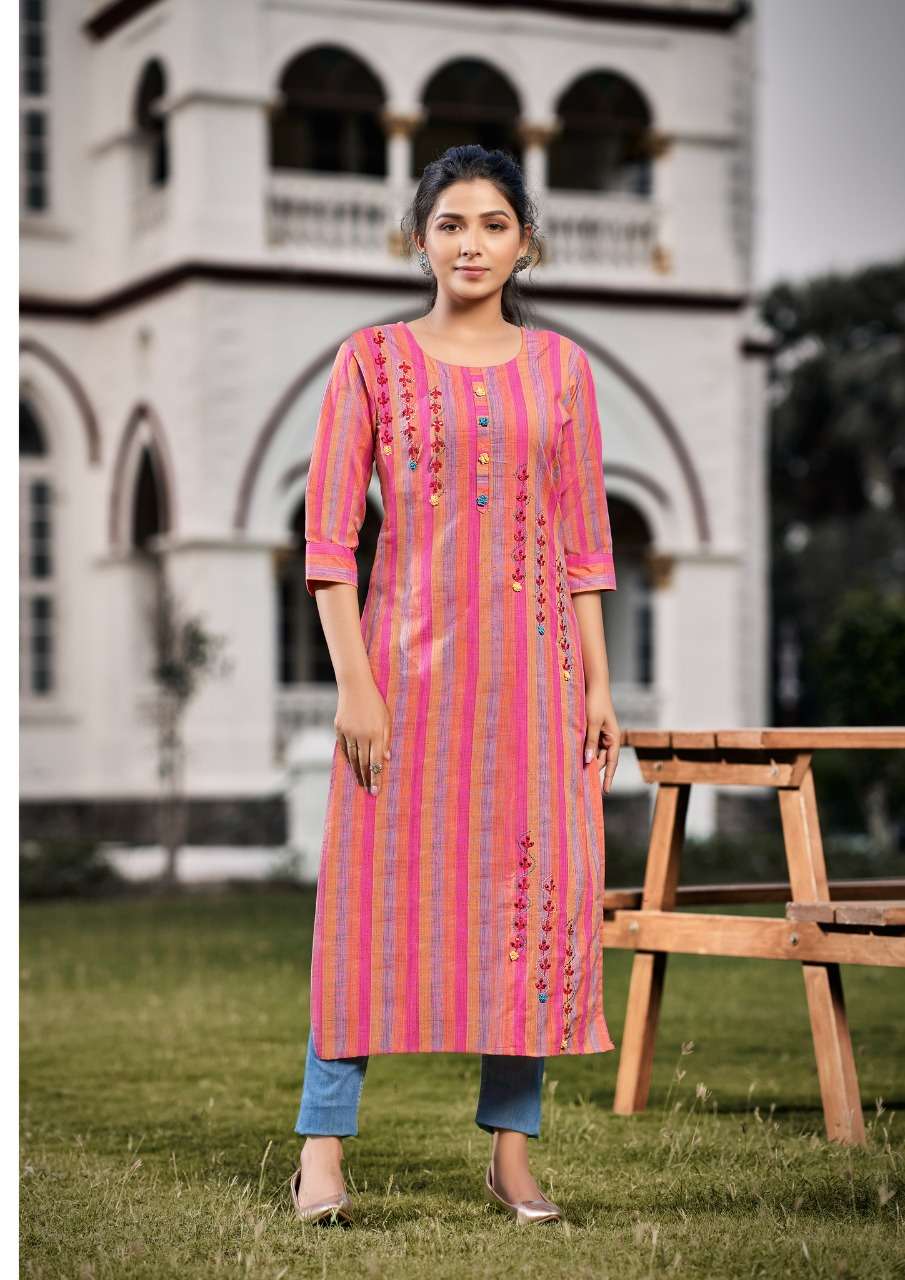 Parra Studio-Mastani Vol 1-Cotton-HandWork-Mirror-Work-Kurti-1005